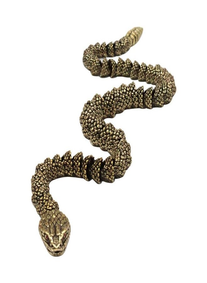 SHTWX Brass Snake Statue Sculpture Frgurine Gift for Snake Lover Desktop Display Decorative Decoration (Bronze) - Image 2